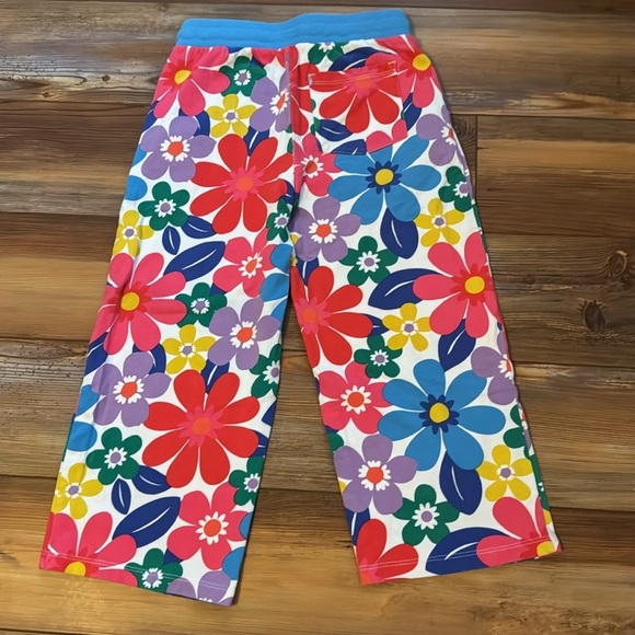 Boden floral pop drawstring wide leg crop pants 10Y - Picture 3 of 9